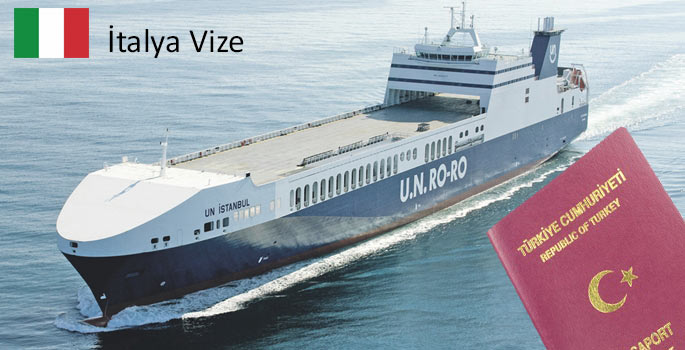 Un RO-RO ile İtalya’ya motosiklet ile gidecekler için İtalya Vizesi almak